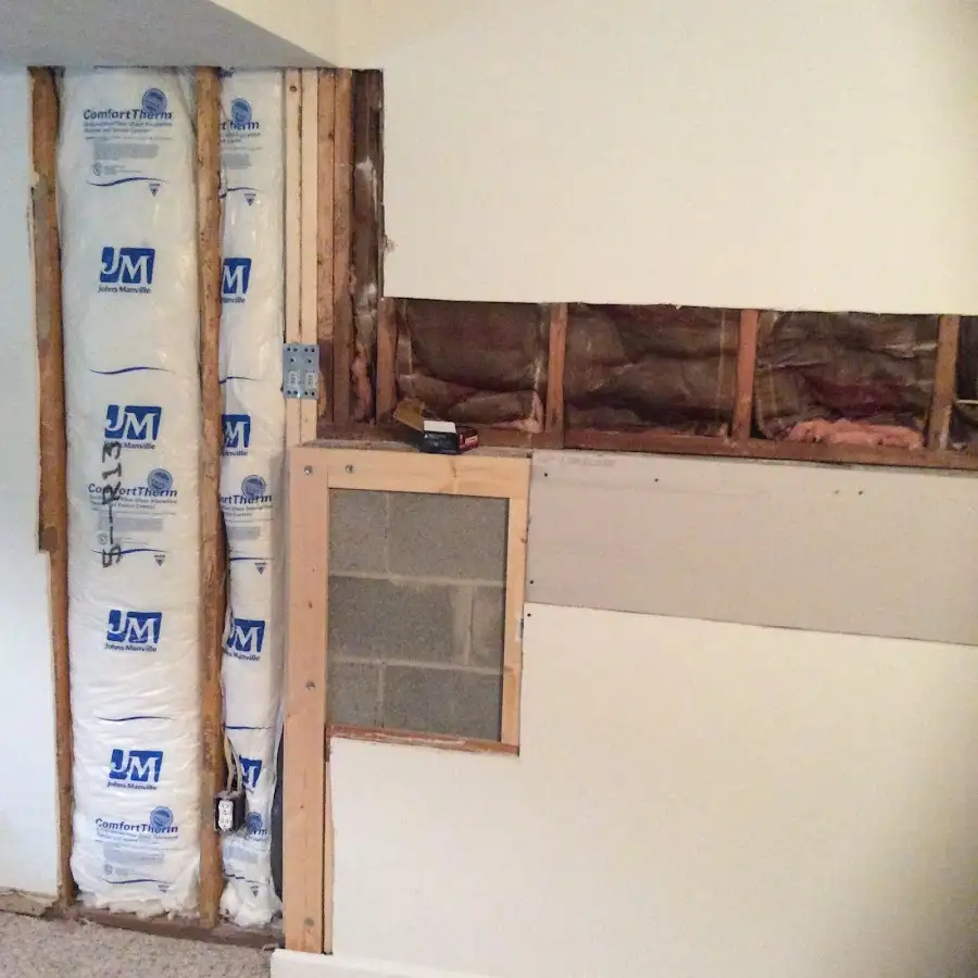 Wall insulation replacement during Structural Drying in West Haven-Sylvan